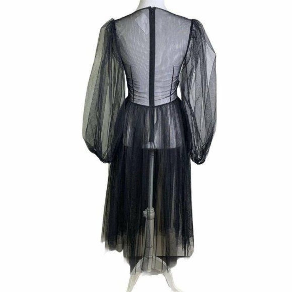 Molly Goddard Areesha Bubble Sleeve Midi Dress - Picture 8 of 13